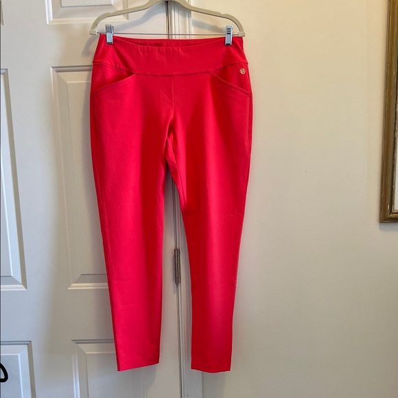 Lilly Pulitzer Vibrant red cropped pants size 10 waist 34 length 27 from inseam